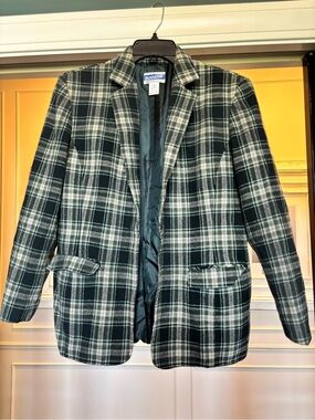 Vintage Pendleton 100% Pure Virgin Wool Plaid Blazer Jacket